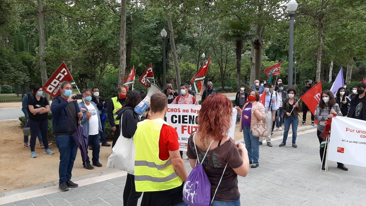 Concentracin contra la reforma de la Ley de Ciencia (Sevilla).