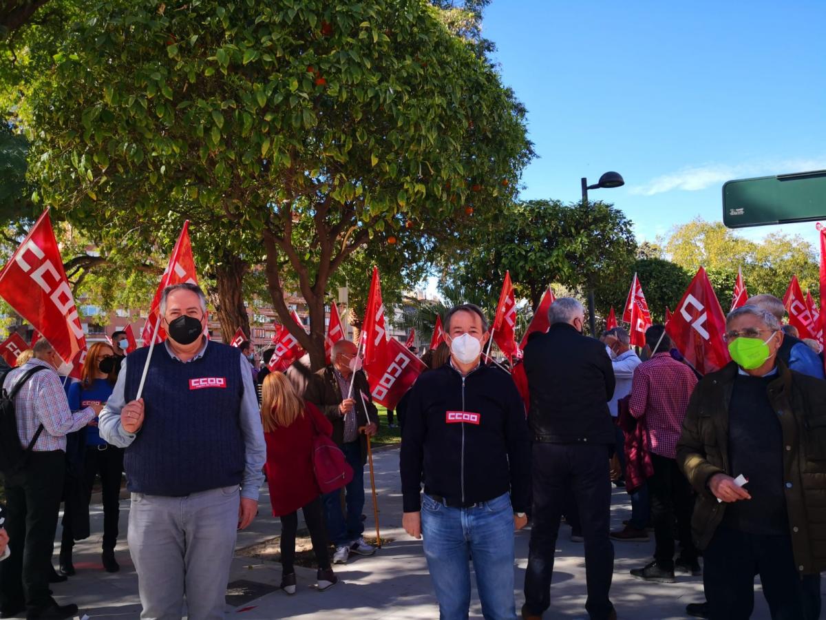 Concentracin de CCOO y UGT 11F en Murcia