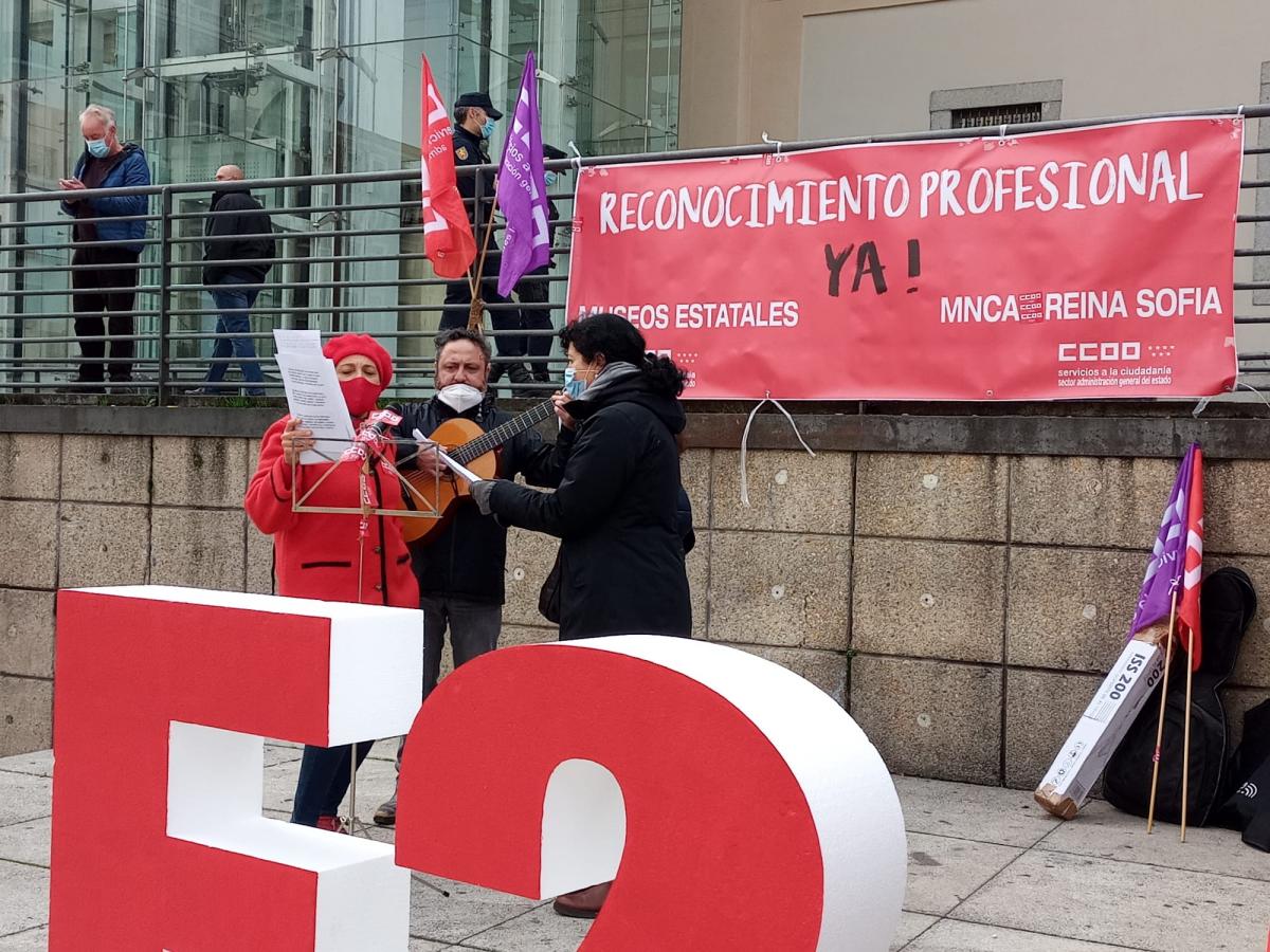Concentracin 29N 2020 en el Museo Reina Sofa