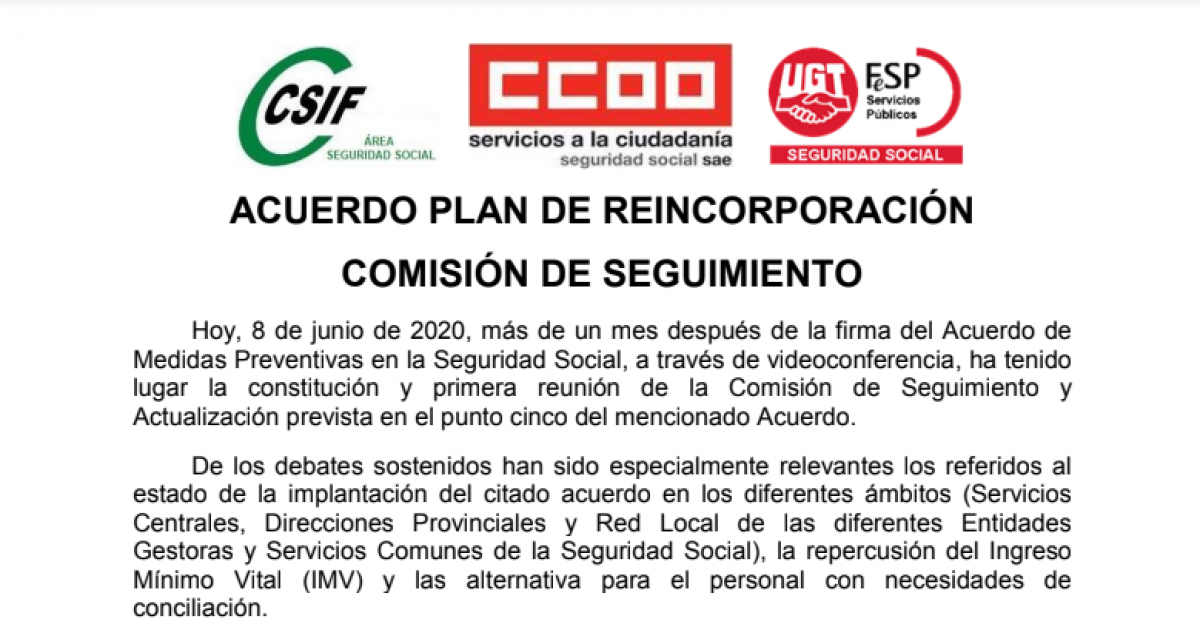 Acuerdo Plan de Reincorporacin