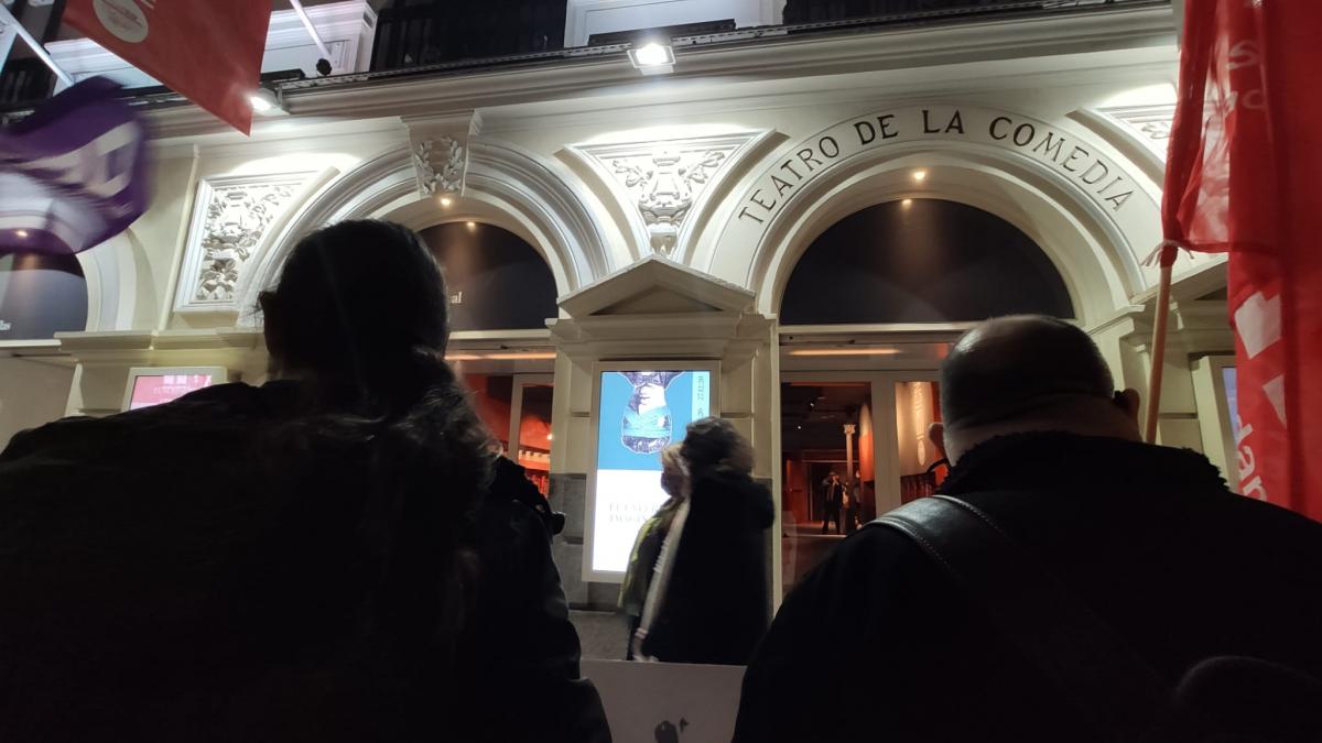 Concentracin de CCOO en el Teatro de la Comedia
