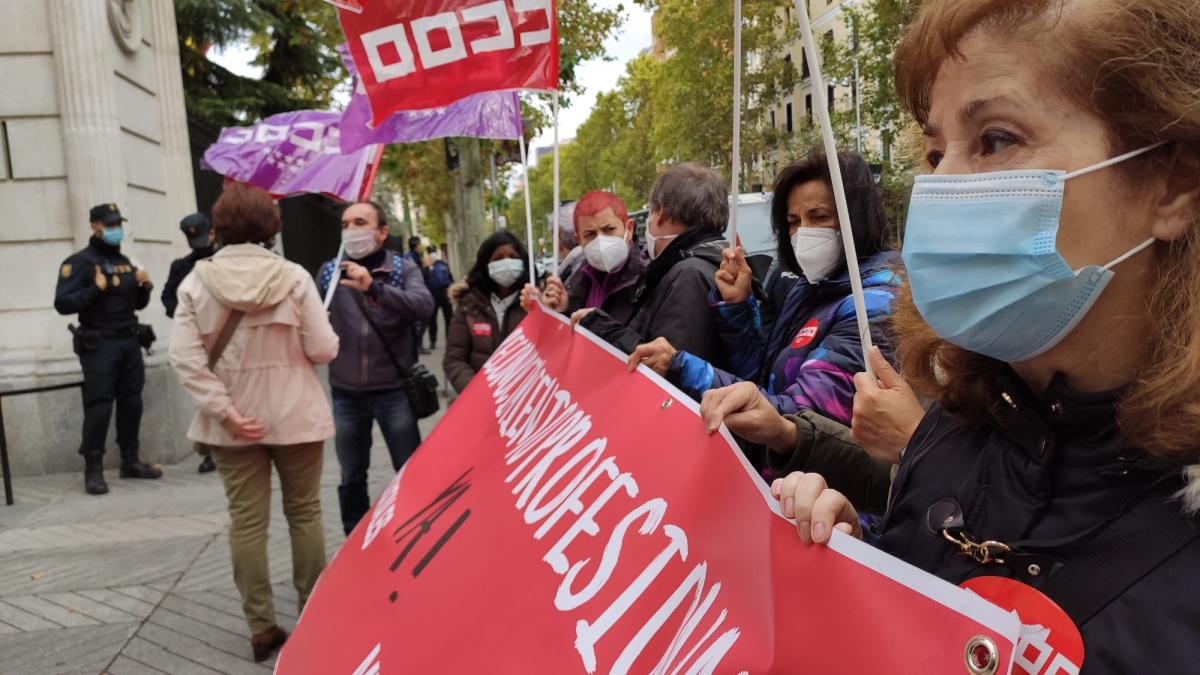Concentracin de CCOO en el Museo Arqueolgico Nacional