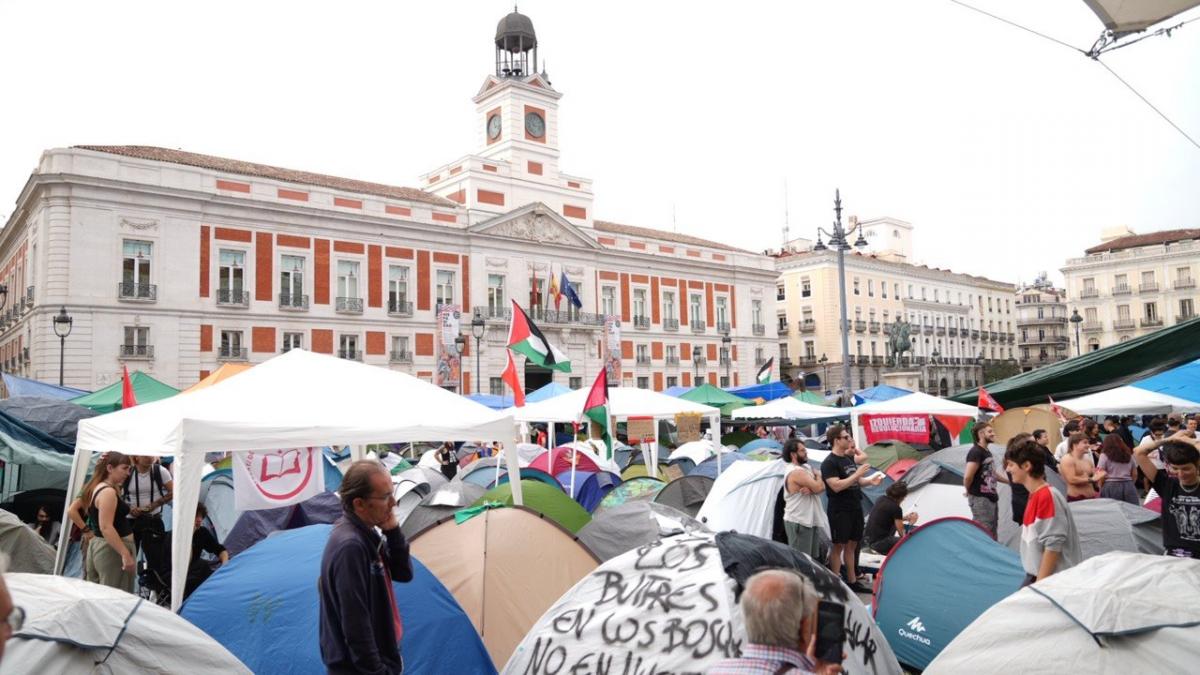Movilización por la vivienda en la Puerta del Sol