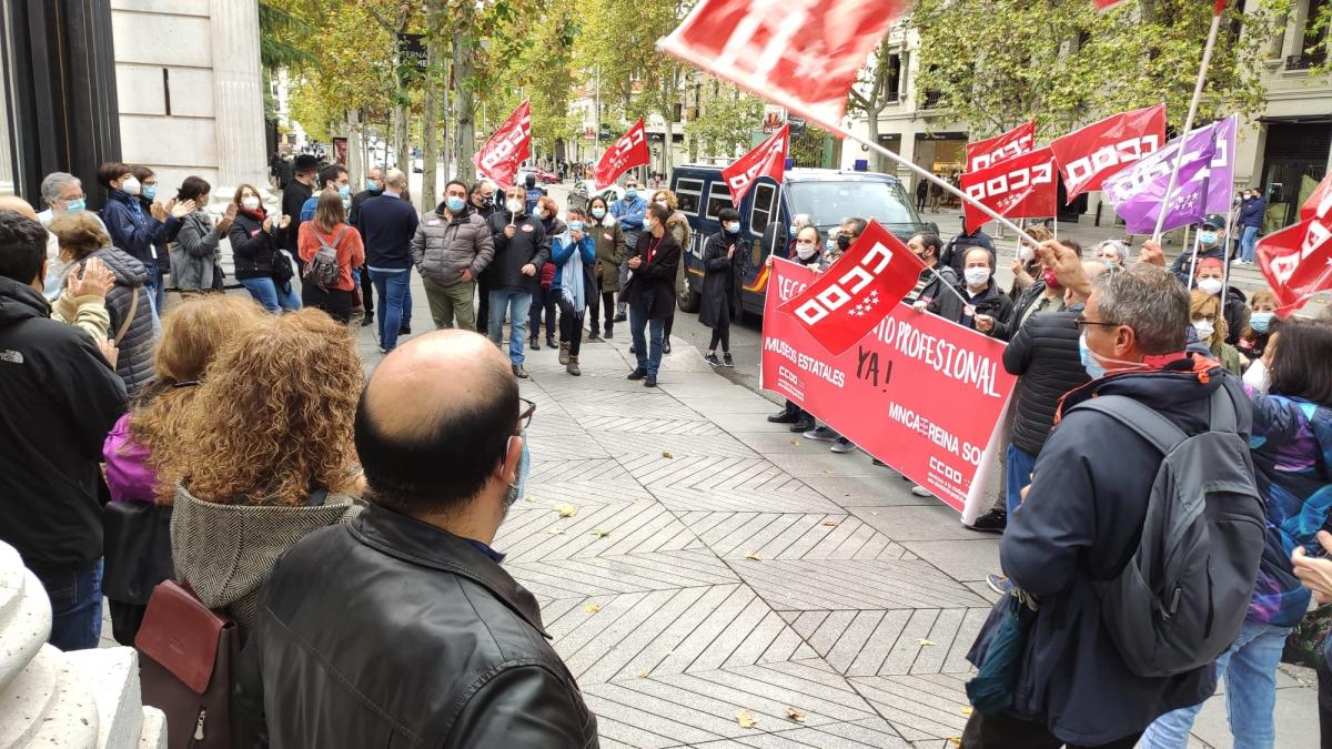 Concentracin de CCOO en el Museo Arqueolgico Nacional
