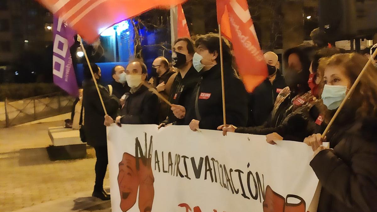 CCOO frente al Auditorio Nacional de Msica, por la Cultura Pblica