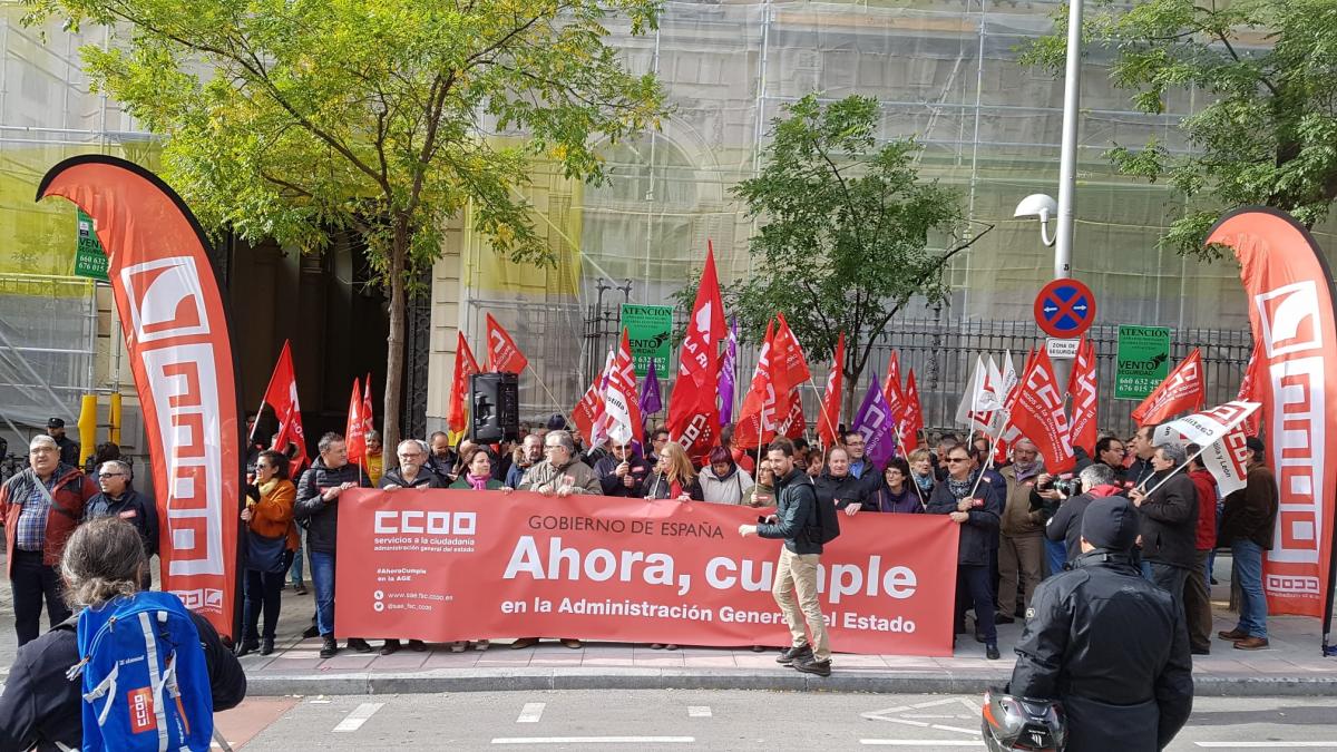 Concentracin 7N #AhoraCumple en la Secretara de Estado de Funcin Pblica