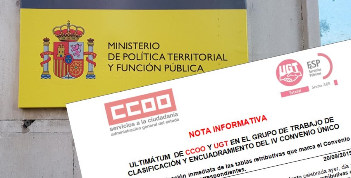 Nota Informativa conjunta de CCOO y UGT