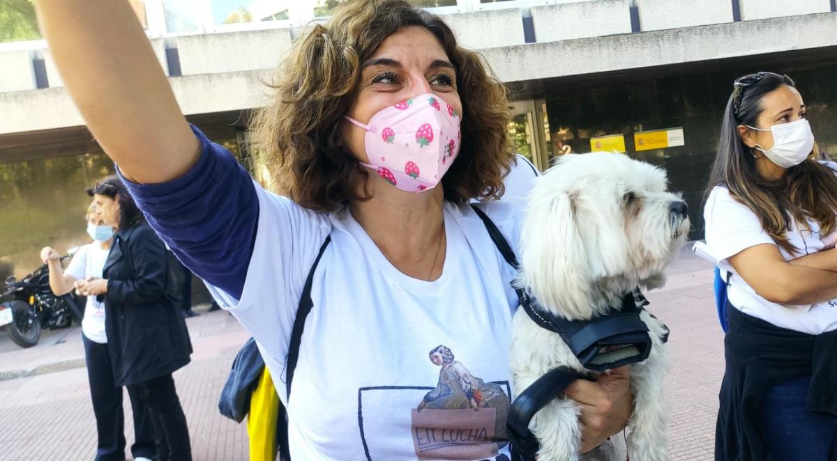 Concentracin de CCOO ante la Direccin General de Funcin Pblica.
