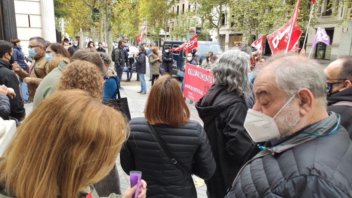 Concentracin de CCOO en el Museo Arqueolgico Nacional