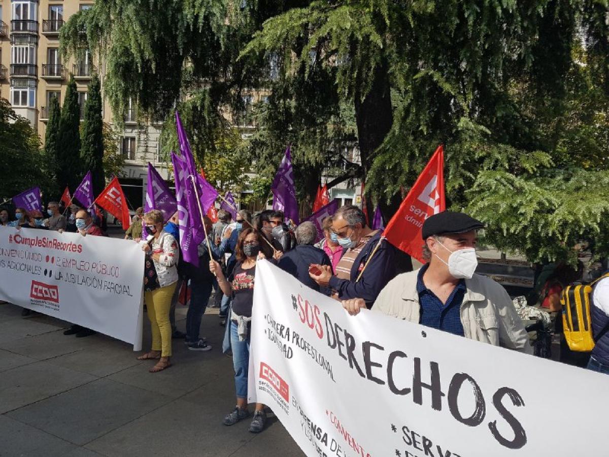 #CumpleSinRecortes. Concentracin Madrid 8 oct 2020