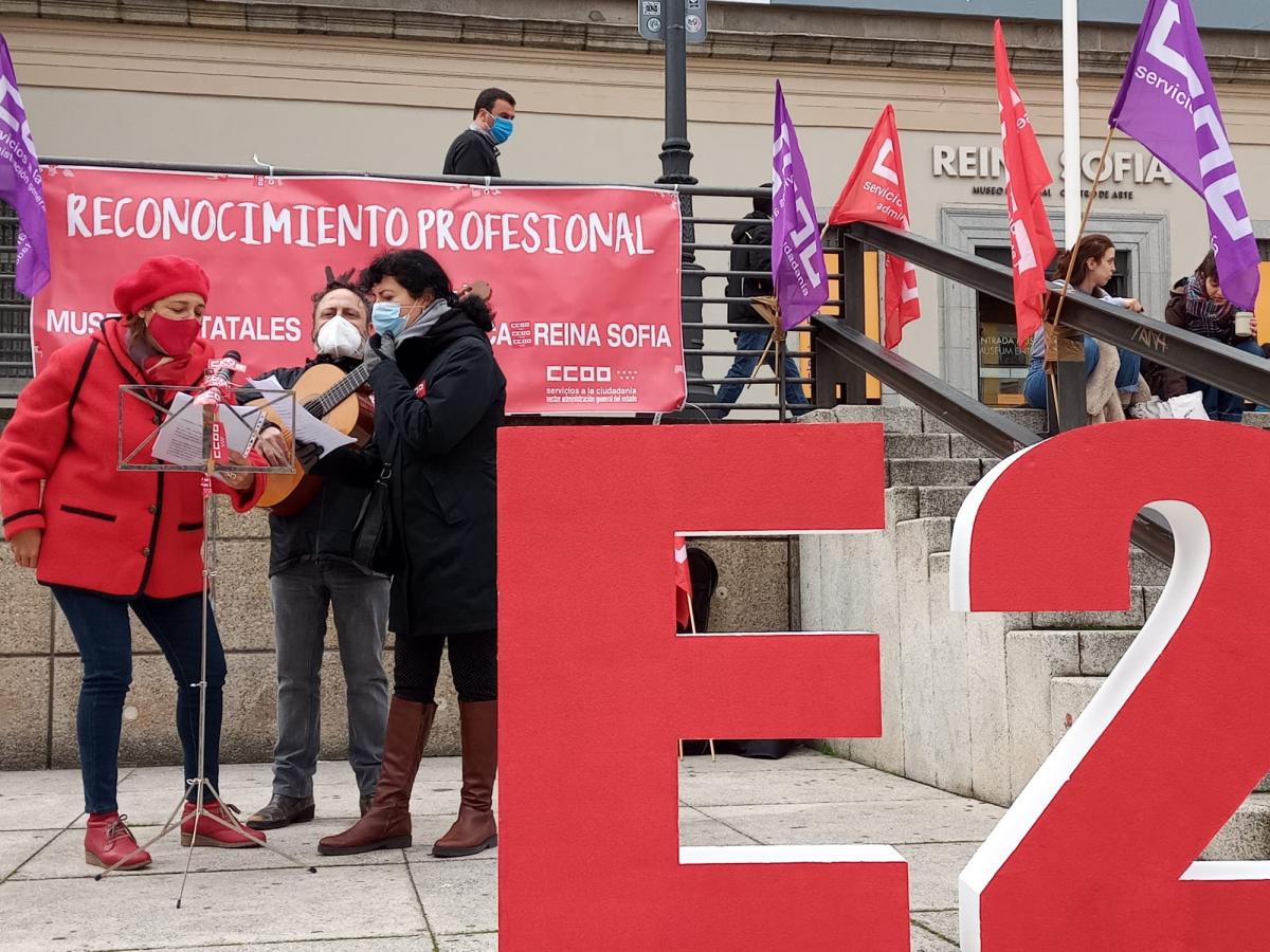 Concentracin 29N en el Museo Reina Sofa