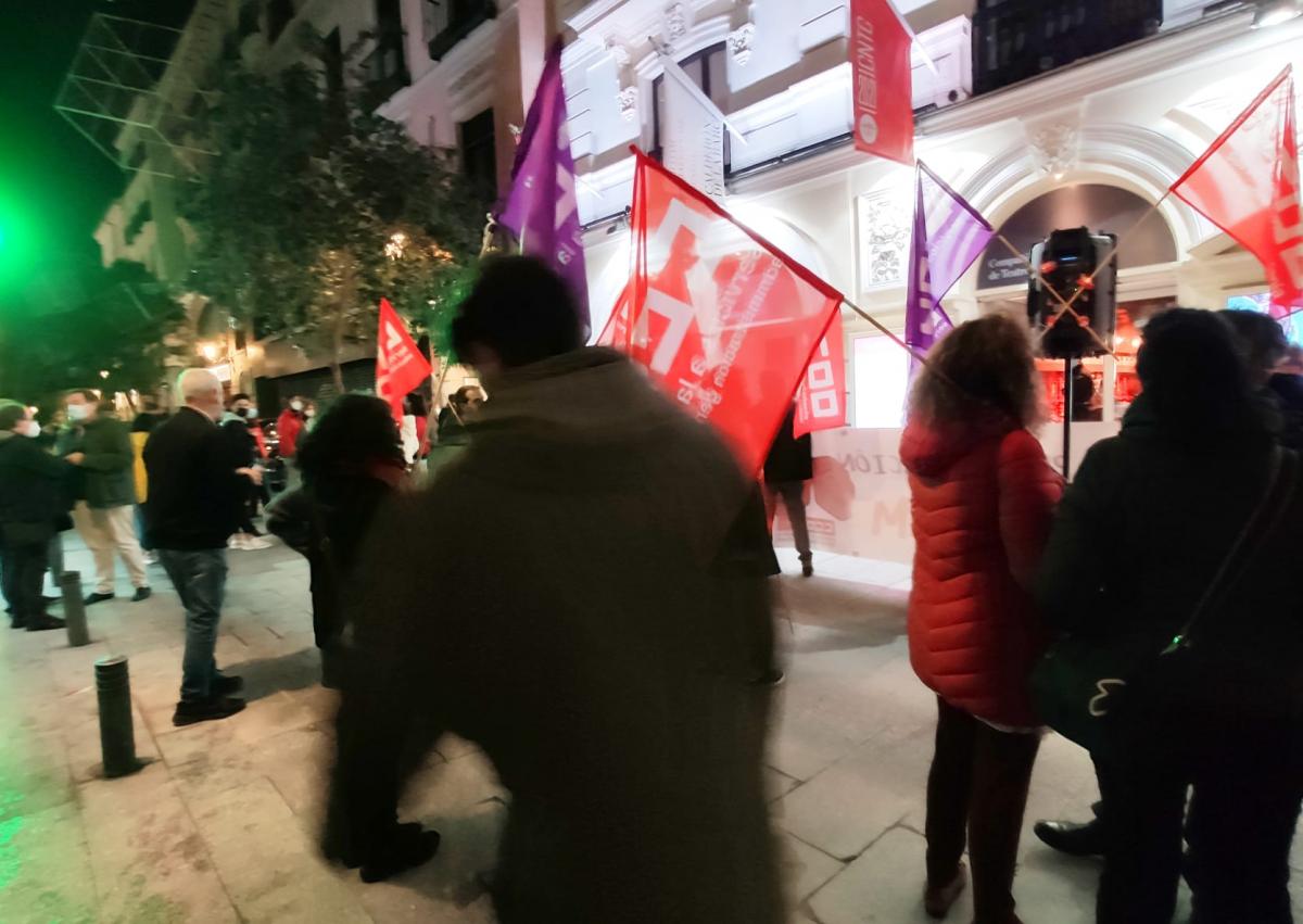 Concentracin de CCOO en el Teatro de la Comedia