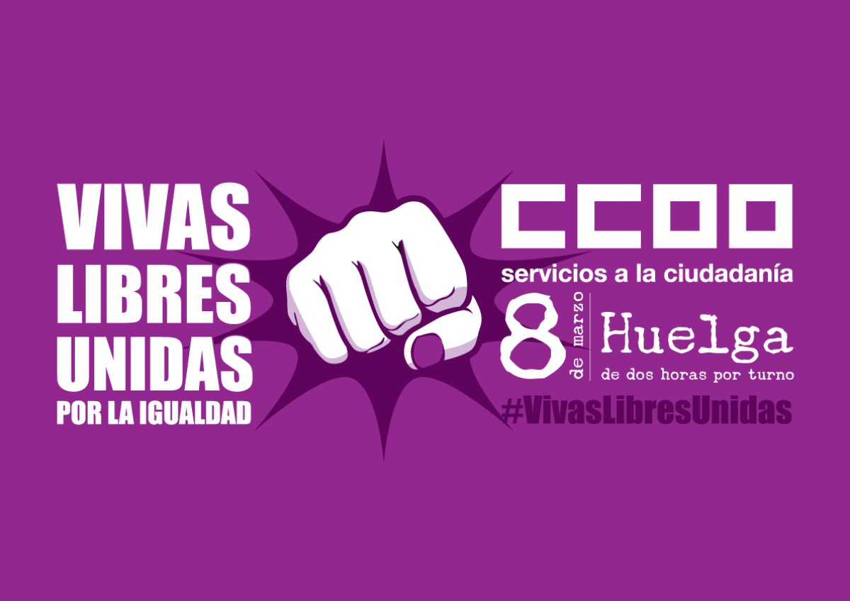 8 de marzo Huelga de dos horas por turno