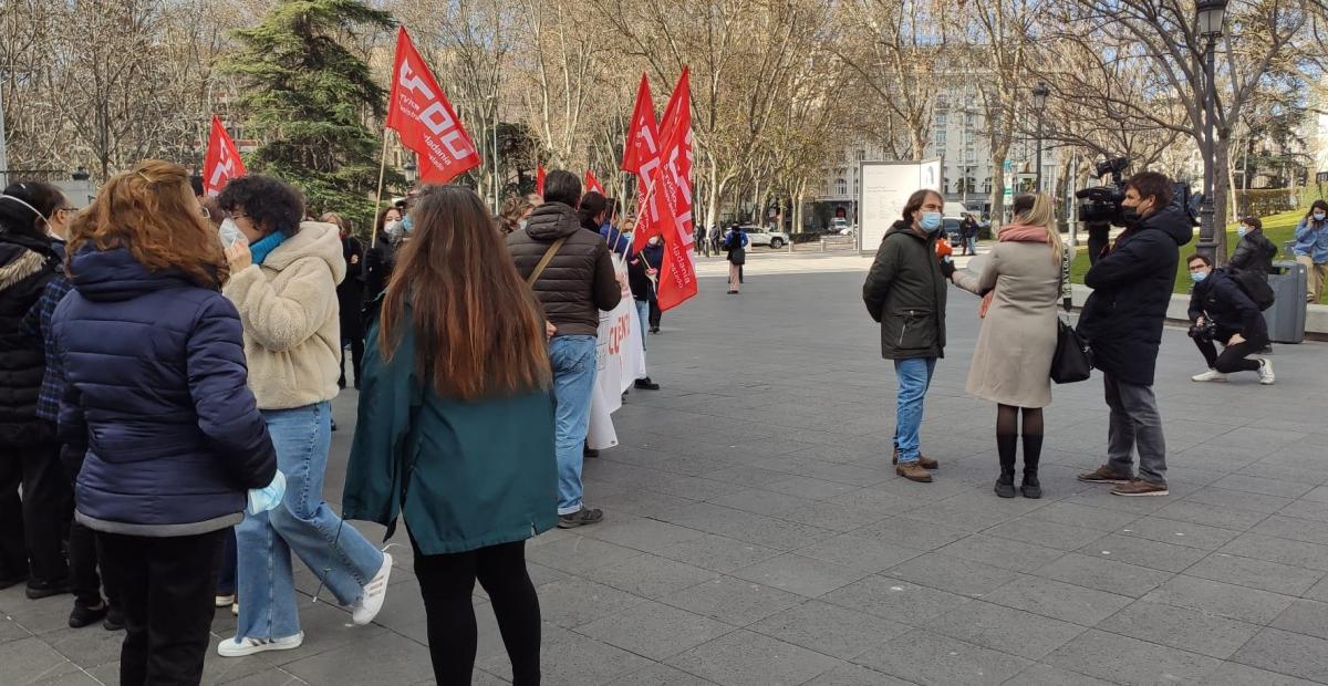 Concentracin en defensa de un convenio digno en el Museo del Prado