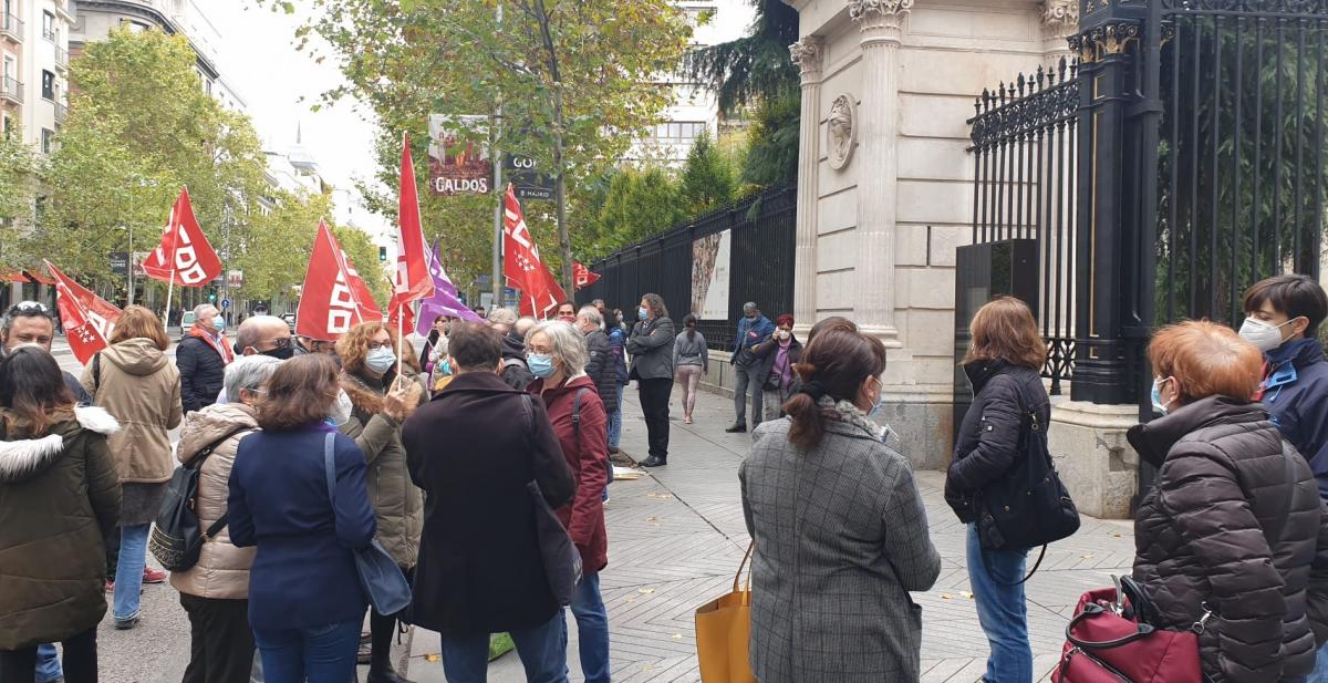 Concentracin de CCOO en el Museo Arqueolgico Nacional