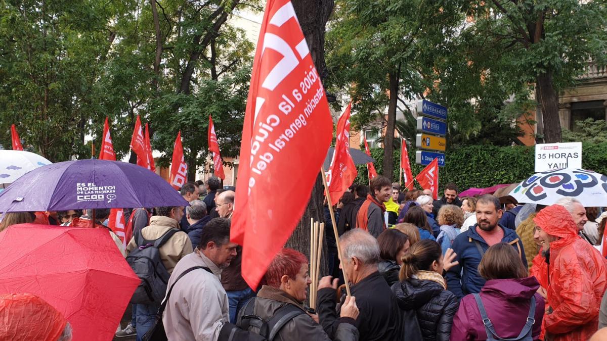 Concentracin de CCOO 17O frente al Ministerio de Poltica Territorial y Funcin Pblica