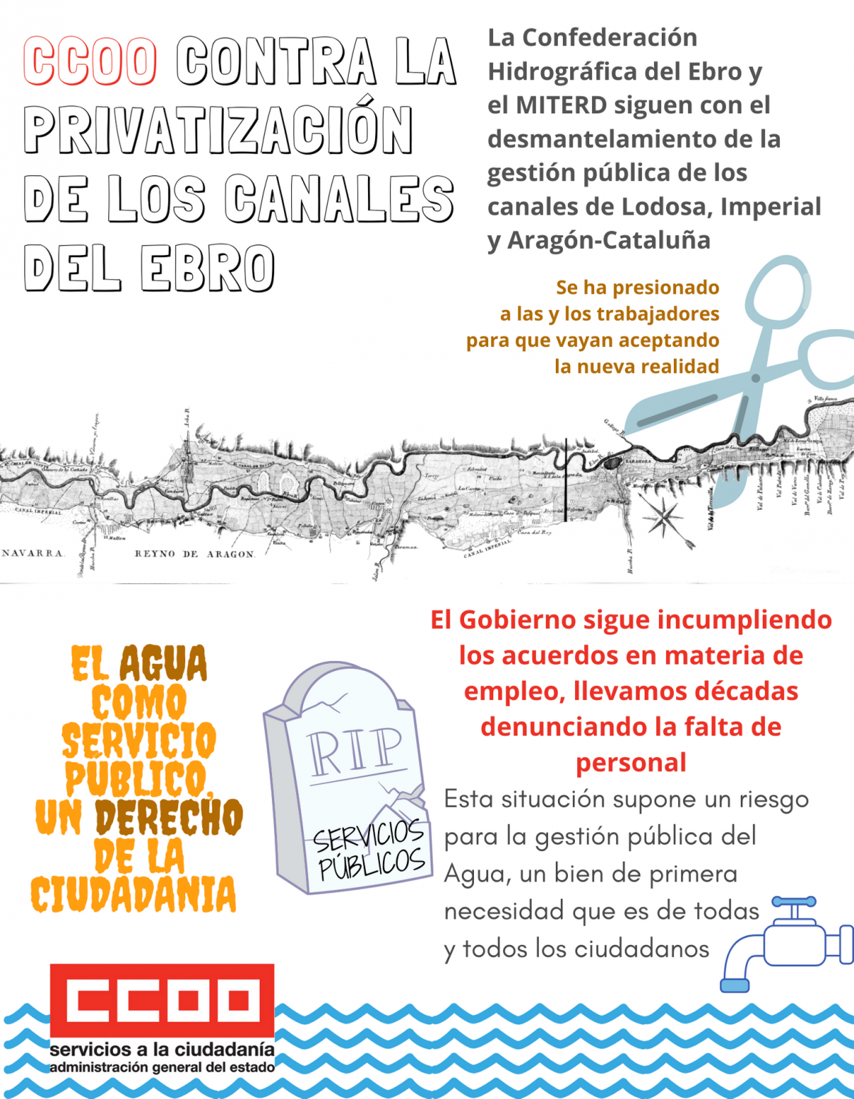 contra la privatizacin de los canales del Ebro