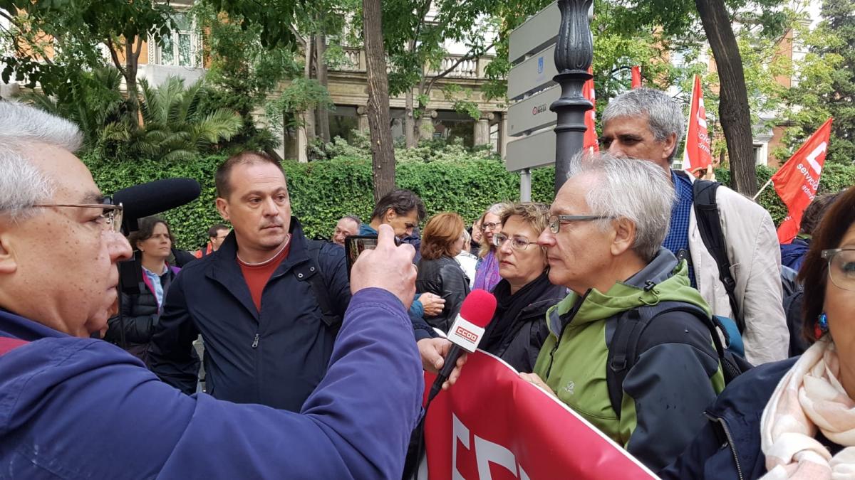Concentracin 17O de CCOO frente al Ministerio de Poltica Territorial y Funcin Pblica