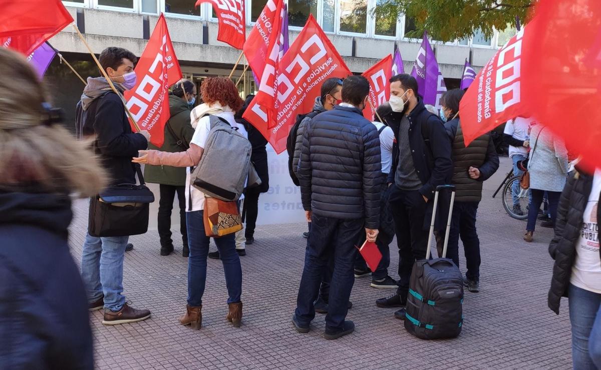 Concentracin SOS Cultura ante la Direccin General de Funcin Pblica.