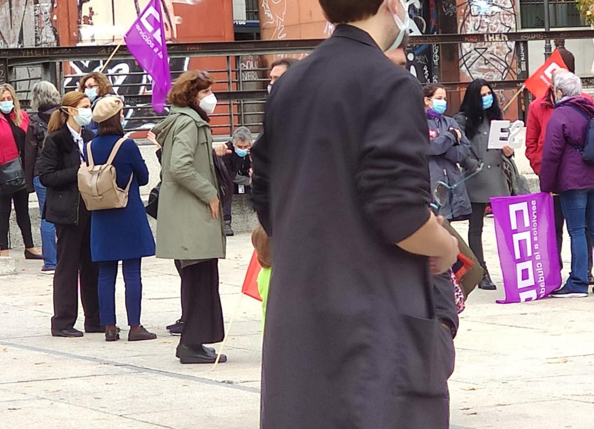 Concentracin de CCOO en el Museo Reina Sofa