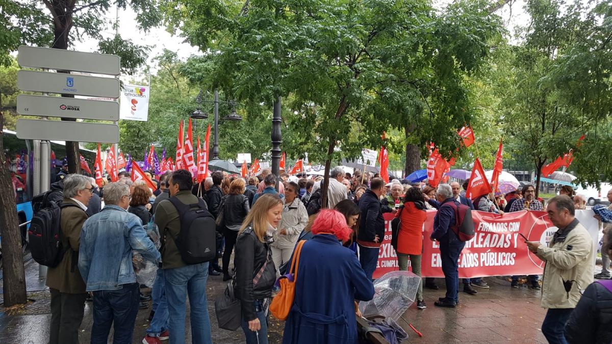 Concentracin 17O de CCOO frente al Ministerio de Poltica Territorial y Funcin Pblica