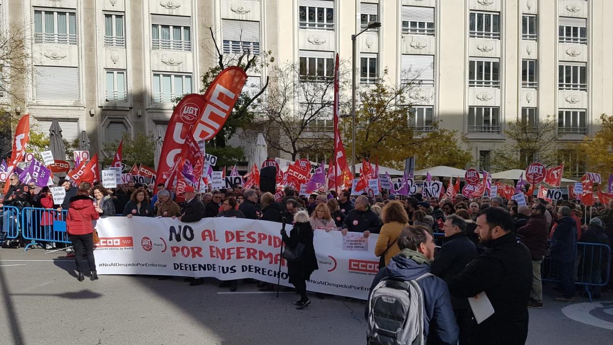 #NoAlDespidoPorEnfermar en Madrid