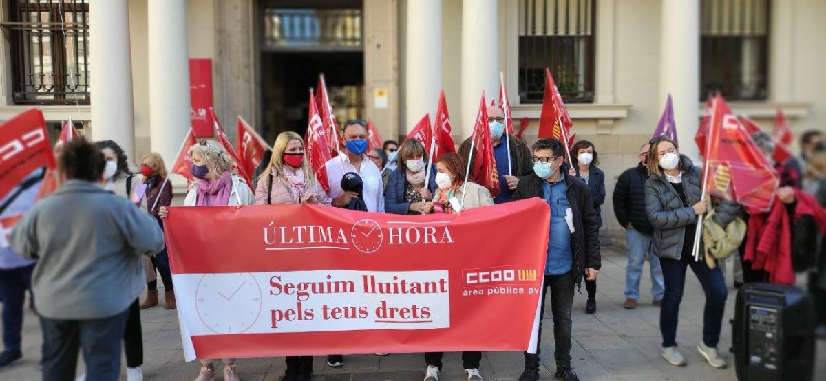 CCOO exige el cumplimiento de los acuerdos y la recuperacin de la negociacin en el rea pblica (Comunidad Valenciana).