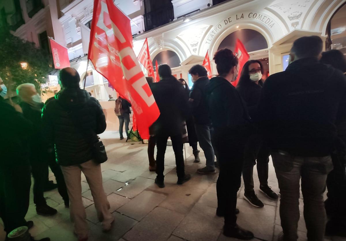 Concentracin de CCOO en el Teatro de la Comedia