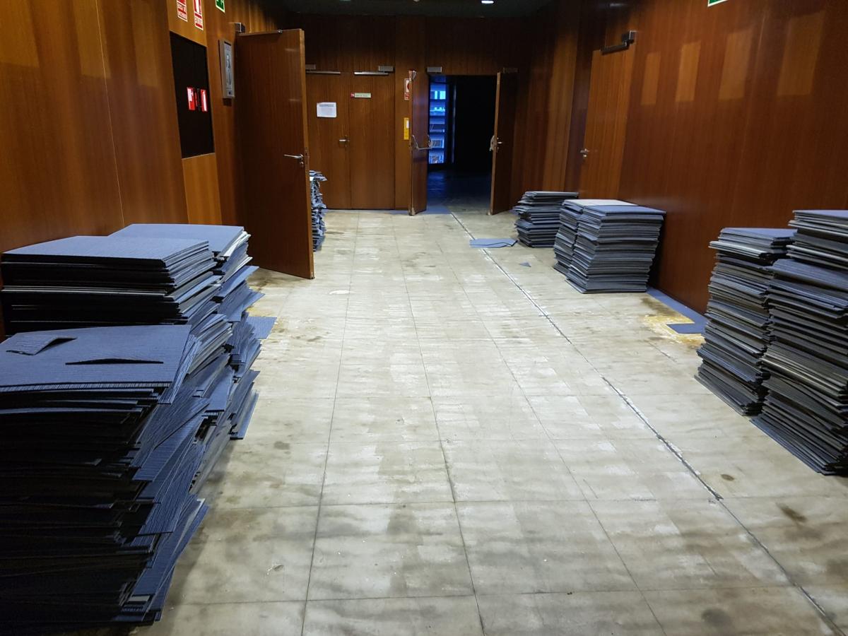 Goteras, de nuevo, en la sede Central del INE en Madrid