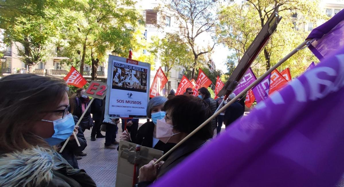 Concentracin SOS Cultura ante la Direccin General de Funcin Pblica.