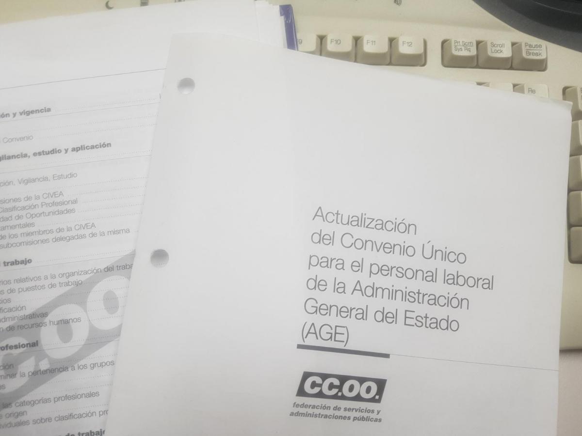 Documento sobre el Convenio nico en la AGE
