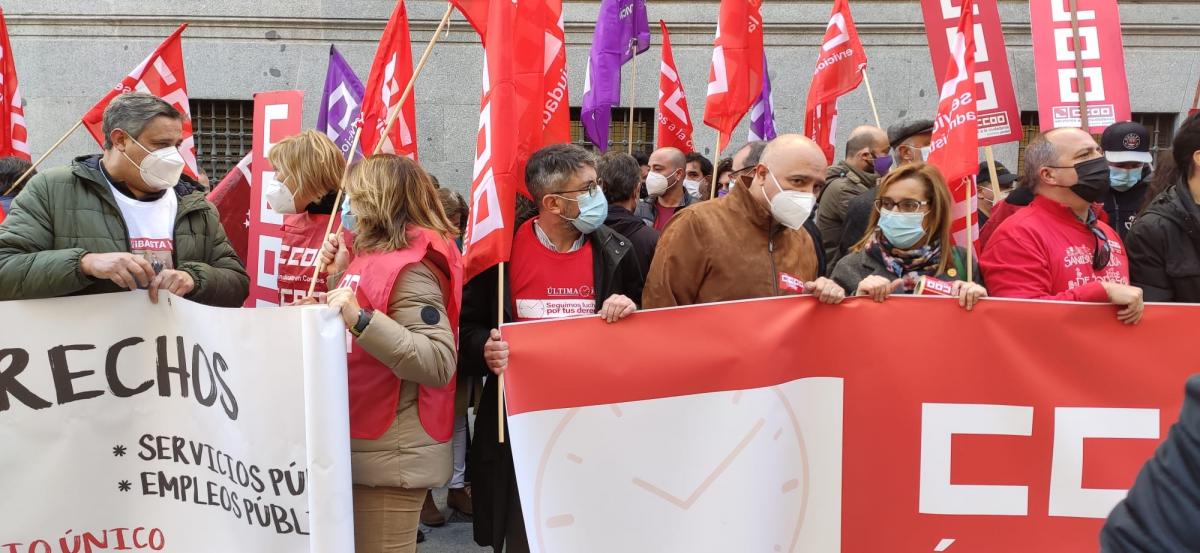 CCOO exige el cumplimiento de los acuerdos y la recuperacin de la negociacin en el rea pblica.