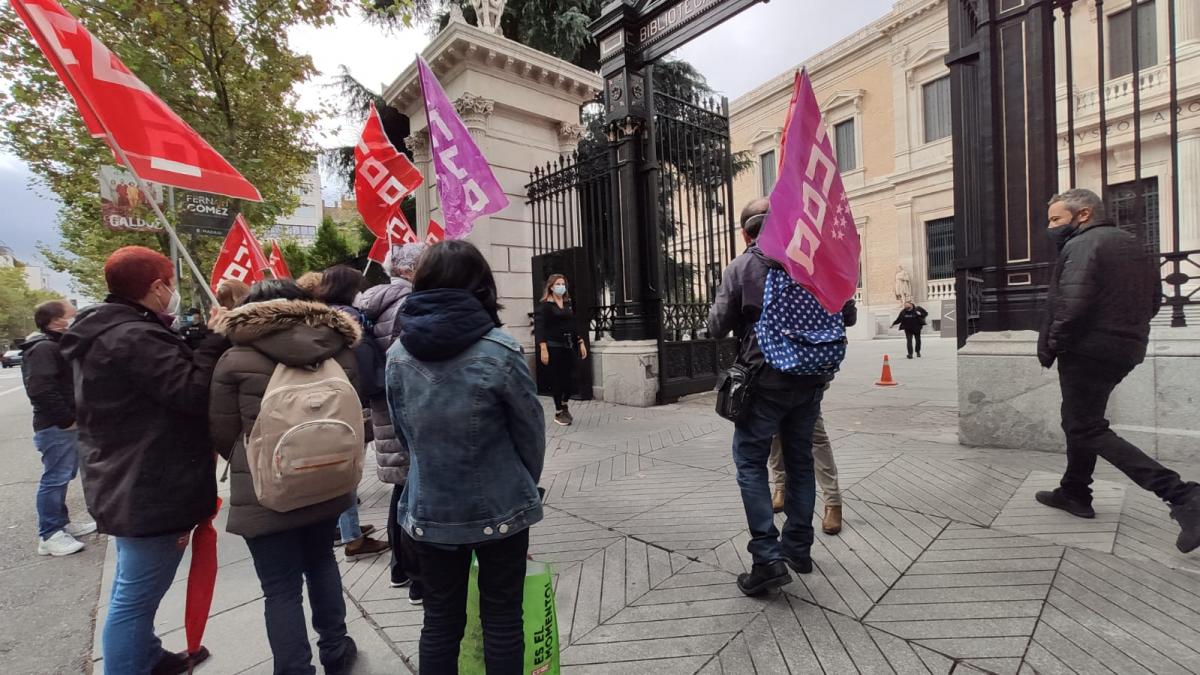 Concentracin de CCOO en el Museo Arqueolgico Nacional