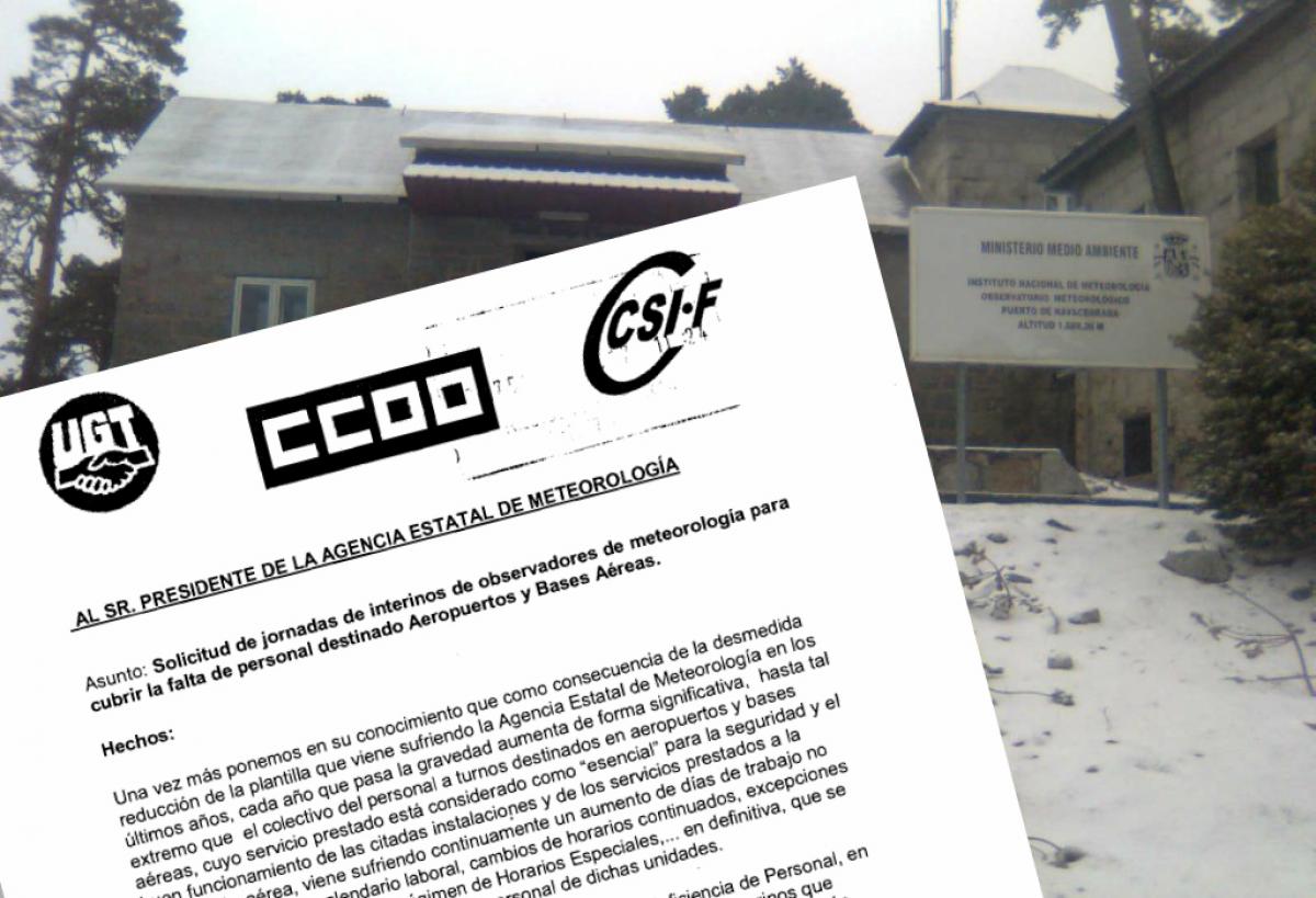 Escrito al Presidente de la AEMET (Observatorio met. Navacerrada en 2009)