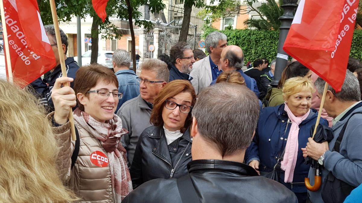 Concentracin 17O de CCOO frente al Ministerio de Poltica Territorial y Funcin Pblica