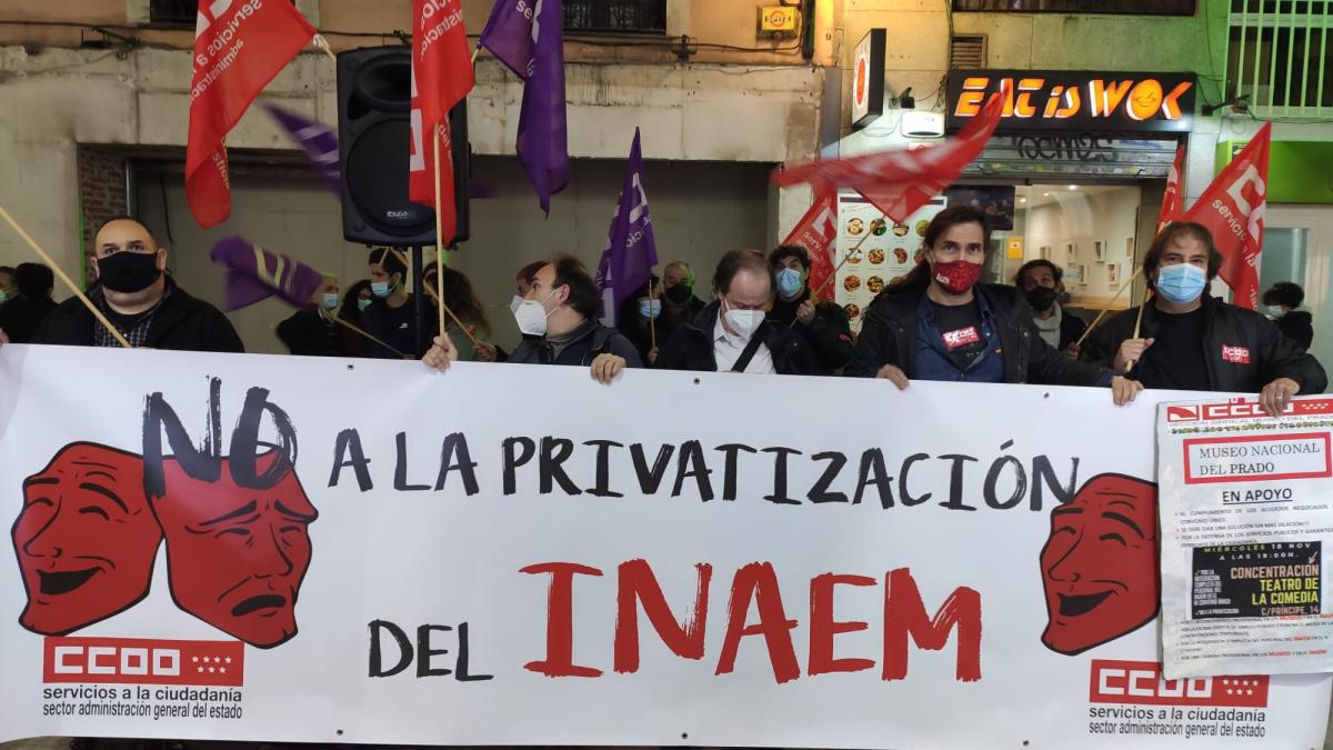 Concentracin de CCOO en el Teatro de la Comedia