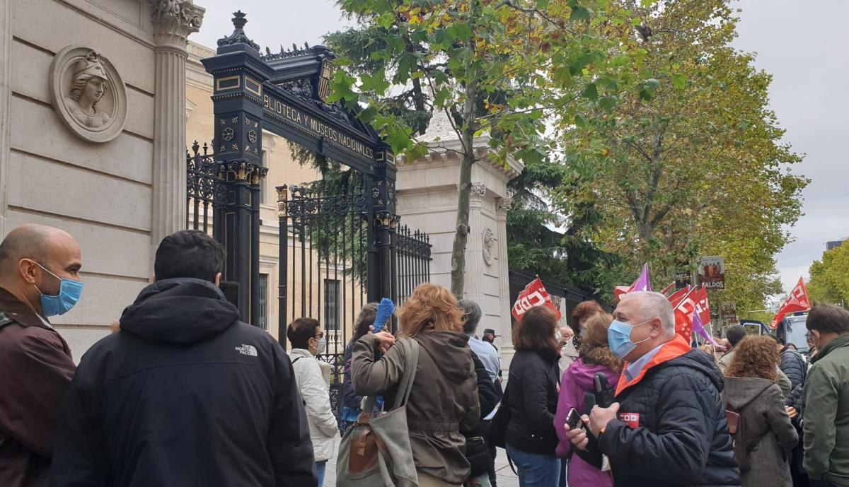 Concentracin de CCOO en el Museo Arqueolgico Nacional