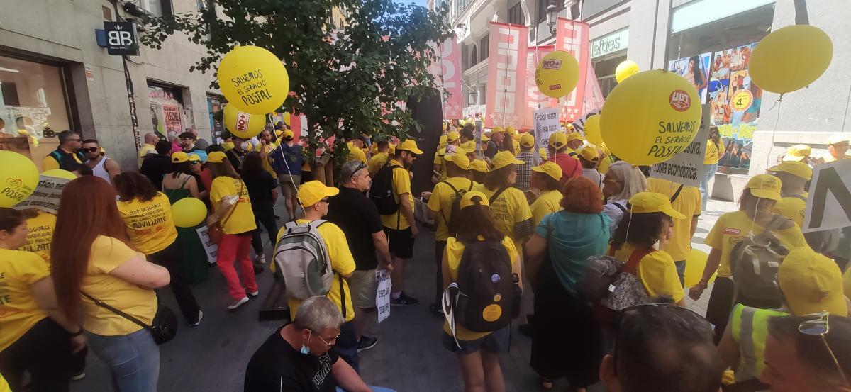 Gran marcha en Madrid #1JUN en defensa del Servicio Pblico de Correos.