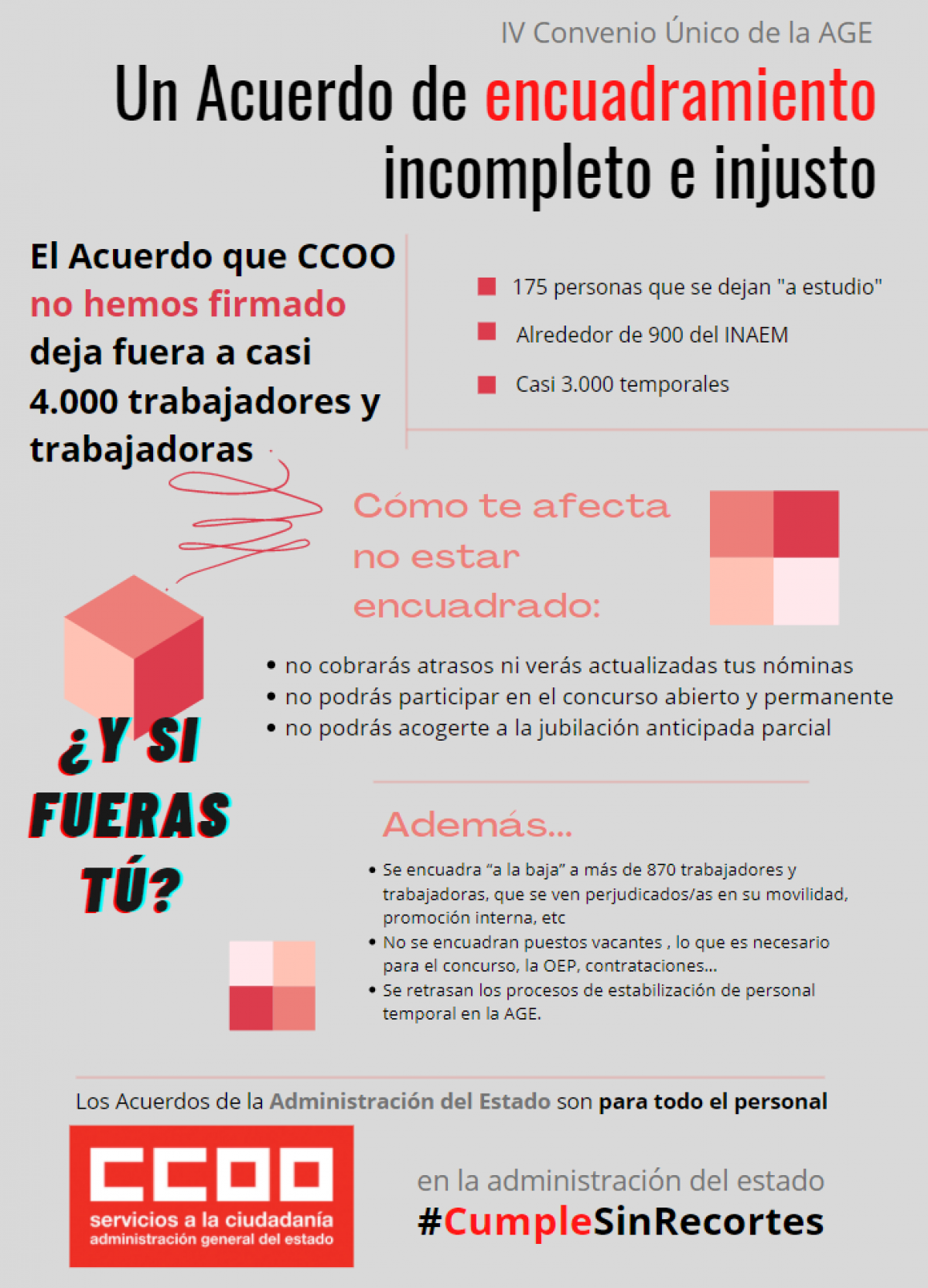 Un acuerdo de encuadramiento incompleto e injusto