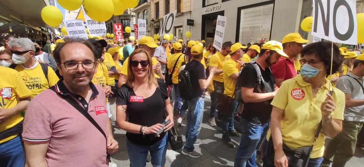 Gran marcha en Madrid #1JUN en defensa del Servicio Pblico de Correos.