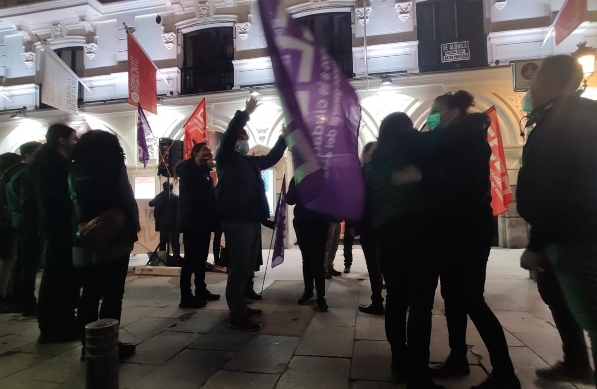 Concentracin de CCOO en el Teatro de la Comedia