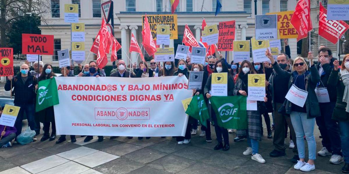 Imgenes de la concentracin del viernes 1 de abril.