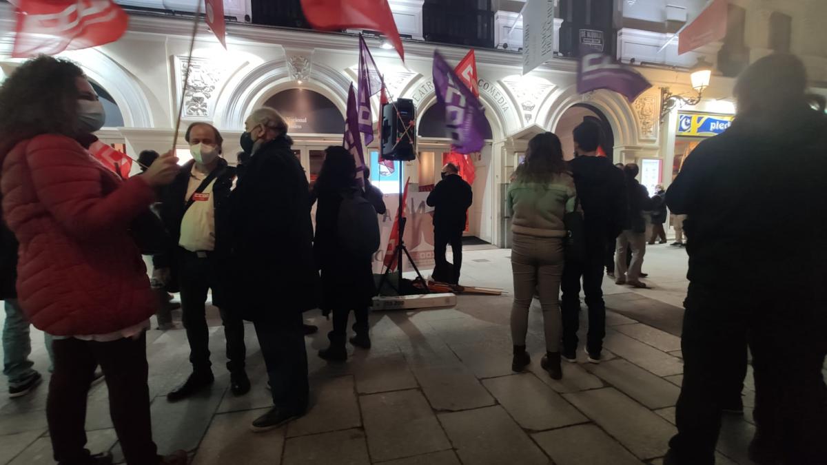 Concentracin de CCOO en el Teatro de la Comedia