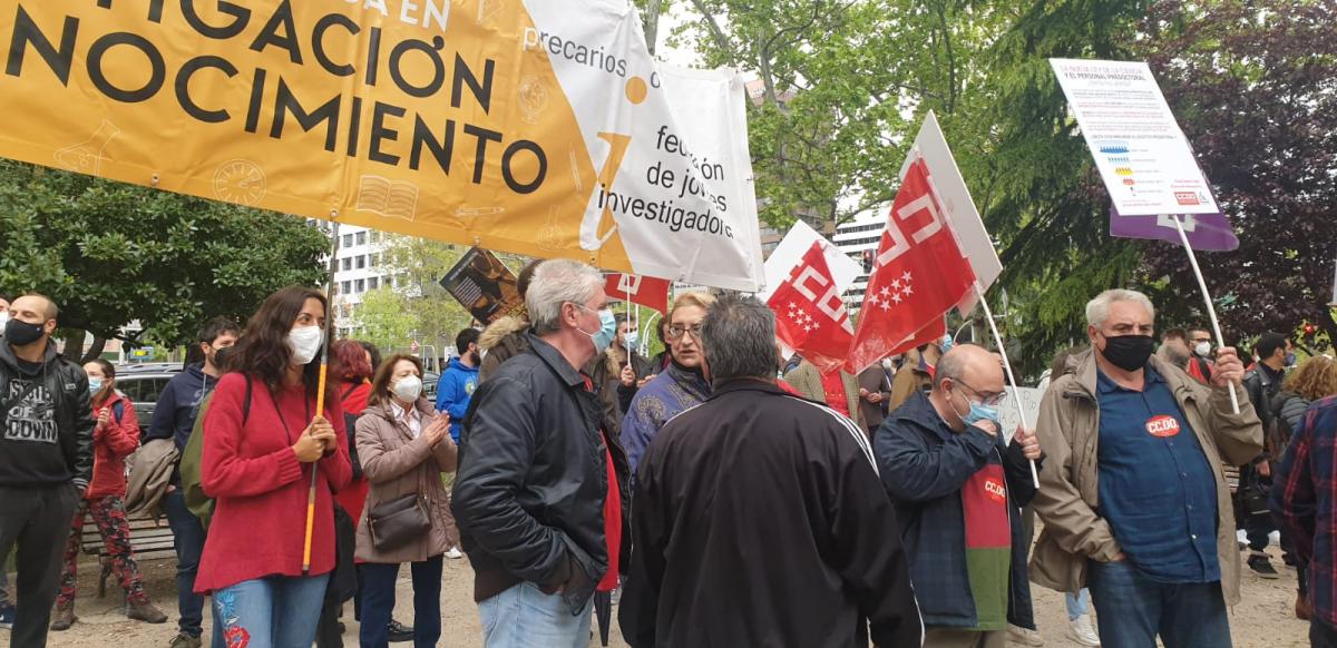 Concentracin contra la reforma de la Ley de Ciencia (Madrid).