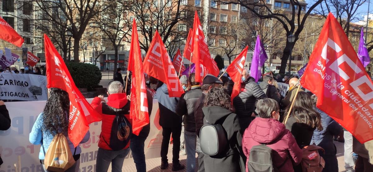 Manifestacin en la AGE de CCOO 27E #NosSobranRazones