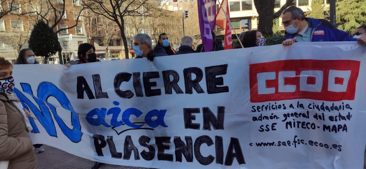 Manifestacin en la AGE de CCOO 27E #NosSobranRazones