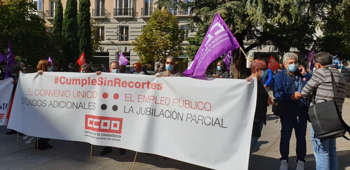 #CumpleSinRecortes. Concentracin Madrid 8 oct 2020