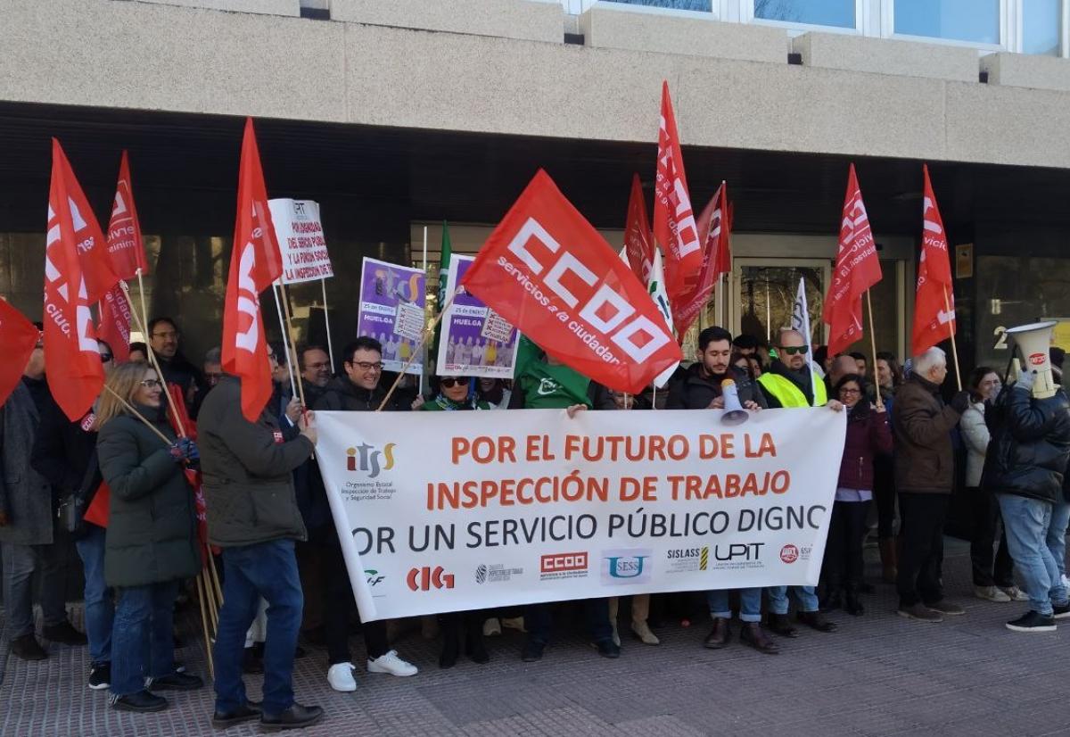 Segundo da de huelga en la Inspeccin de Trabajo y Seguridad Social