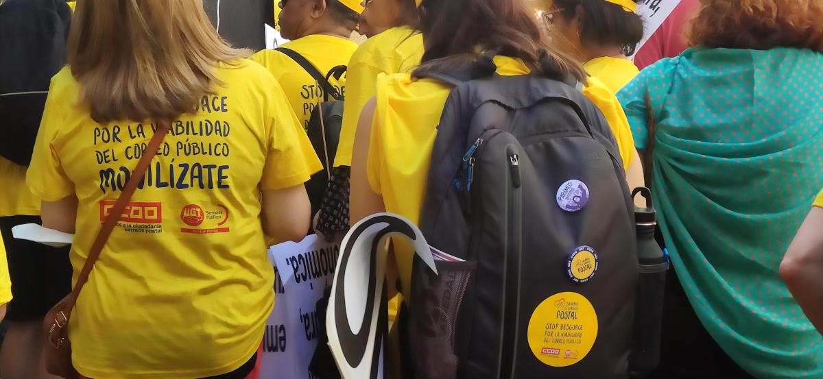Gran marcha en Madrid #1JUN en defensa del Servicio Pblico de Correos.