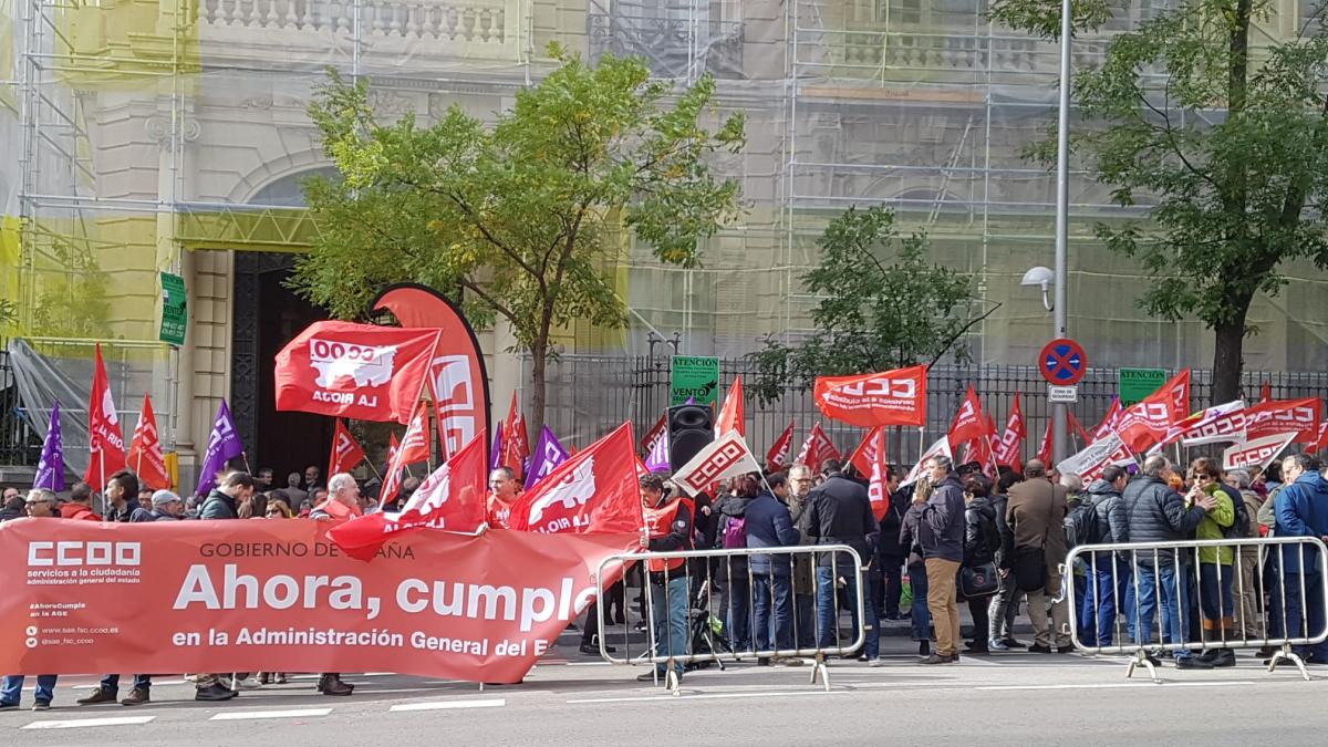 Concentracin 7N #AhoraCumple en la Secretara de Estado de Funcin Pblica